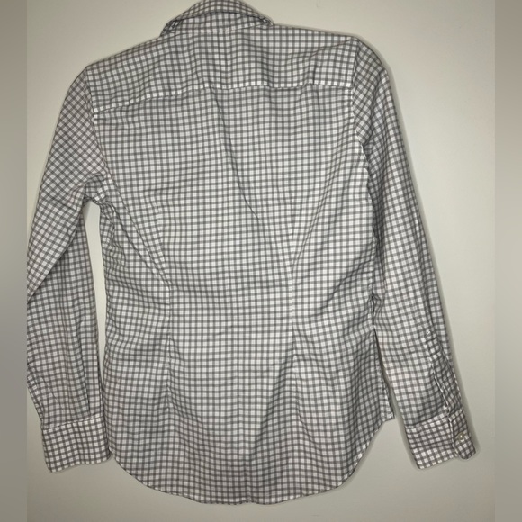Lauren Ralph Lauren Long Sleeve Checkered Plaid Button-down Top Blouse - Picture 2 of 3